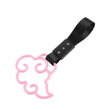 Japanese Cloud-Shaped JDM Tsurikawa Drift Subway Train Bus Handle Strap – Universal Car Interior Hanging Charm, Black Nylon X1