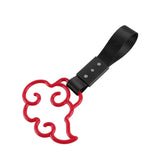 Japanese Cloud-Shaped JDM Tsurikawa Drift Subway Train Bus Handle Strap – Universal Car Interior Hanging Charm, Black Nylon X1