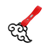 Japanese Cloud-Shaped JDM Tsurikawa Drift Subway Train Bus Handle Strap – Universal Car Interior Hanging Charm, Red PVC X2