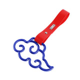 Japanese Cloud-Shaped JDM Tsurikawa Drift Subway Train Bus Handle Strap – Universal Car Interior Hanging Charm, Red PVC X2