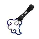 Japanese Cloud-Shaped JDM Tsurikawa Drift Subway Train Bus Handle Strap – Universal Car Interior Hanging Charm, Black PVC X2