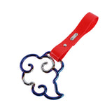 Japanese Cloud-Shaped JDM Tsurikawa Drift Subway Train Bus Handle Strap – Universal Car Interior Hanging Charm, Red PVC X2
