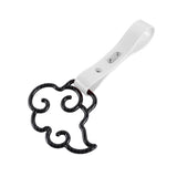 Japanese Cloud-Shaped JDM Tsurikawa Drift Subway Train Bus Handle Strap – Universal Car Interior Hanging Charm, White PVC X1