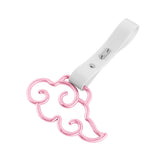 Japanese Cloud-Shaped JDM Tsurikawa Drift Subway Train Bus Handle Strap – Universal Car Interior Hanging Charm, White PVC X1
