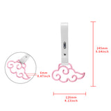 Japanese Cloud-Shaped JDM Tsurikawa Drift Subway Train Bus Handle Strap – Universal Car Interior Hanging Charm, White PVC X1