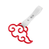 Japanese Cloud-Shaped JDM Tsurikawa Drift Subway Train Bus Handle Strap – Universal Car Interior Hanging Charm, White PVC X1