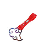 Japanese Cloud-Shaped JDM Tsurikawa Drift Subway Train Bus Handle Strap – Universal Car Interior Hanging Charm, Red PVC X2