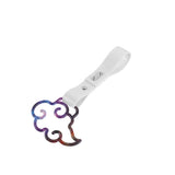 Japanese Cloud-Shaped JDM Tsurikawa Drift Subway Train Bus Handle Strap – Universal Car Interior Hanging Charm, White PVC X1