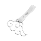 Japanese Cloud-Shaped JDM Tsurikawa Drift Subway Train Bus Handle Strap – Universal Car Interior Hanging Charm, White PVC X1