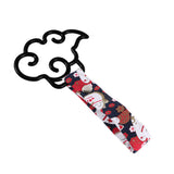 Japanese Cloud-Shaped JDM Tsurikawa Drift Subway Train Bus Handle Strap – Universal Car Interior Hanging Charm, Bosozoku Black Cats Pattern Retro Nylon Strap X1