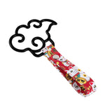 Japanese Cloud-Shaped JDM Tsurikawa Drift Subway Train Bus Handle Strap – Universal Car Interior Hanging Charm, Bosozoku Red Cats Pattern Retro Nylon Strap X1