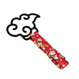 Japanese Cloud-Shaped JDM Tsurikawa Drift Subway Train Bus Handle Strap – Universal Car Interior Hanging Charm, Bosozoku Red Dogs Pattern Retro Nylon Strap X1