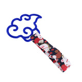Japanese Cloud-Shaped JDM Tsurikawa Drift Subway Train Bus Handle Strap – Universal Car Interior Hanging Charm, Bosozoku Black Cats Pattern Retro Nylon Strap X1