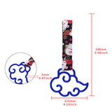 Japanese Cloud-Shaped JDM Tsurikawa Drift Subway Train Bus Handle Strap – Universal Car Interior Hanging Charm, Bosozoku Black Cats Pattern Retro Nylon Strap X1