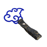 Japanese Cloud-Shaped JDM Tsurikawa Drift Subway Train Bus Handle Strap – Universal Car Interior Hanging Charm, Bosozoku Black Clouds Pattern Retro Nylon Strap X1