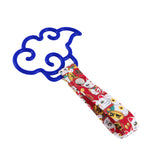 Japanese Cloud-Shaped JDM Tsurikawa Drift Subway Train Bus Handle Strap – Universal Car Interior Hanging Charm, Bosozoku Red Cats Pattern Retro Nylon Strap X1