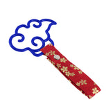 Japanese Cloud-Shaped JDM Tsurikawa Drift Subway Train Bus Handle Strap – Universal Car Interior Hanging Charm, Bosozoku Red Flowers Pattern Retro Nylon Strap X1