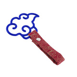 Japanese Cloud-Shaped JDM Tsurikawa Drift Subway Train Bus Handle Strap – Universal Car Interior Hanging Charm, Bosozoku Red Clouds Pattern Retro Nylon Strap X1