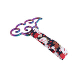 Japanese Cloud-Shaped JDM Tsurikawa Drift Subway Train Bus Handle Strap – Universal Car Interior Hanging Charm, Bosozoku Black Cats Pattern Retro Nylon Strap X1