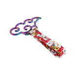 Japanese Cloud-Shaped JDM Tsurikawa Drift Subway Train Bus Handle Strap – Universal Car Interior Hanging Charm, Bosozoku Red Cats Pattern Retro Nylon Strap X1