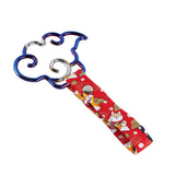 Japanese Cloud-Shaped JDM Tsurikawa Drift Subway Train Bus Handle Strap – Universal Car Interior Hanging Charm, Bosozoku Red Dogs Pattern Retro Nylon Strap X1