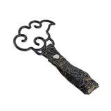 Japanese Cloud-Shaped JDM Tsurikawa Drift Subway Train Bus Handle Strap – Universal Car Interior Hanging Charm, Bosozoku Black Clouds Pattern Retro Nylon Strap X1