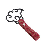 Japanese Cloud-Shaped JDM Tsurikawa Drift Subway Train Bus Handle Strap – Universal Car Interior Hanging Charm, Bosozoku Red Clouds Pattern Retro Nylon Strap X1