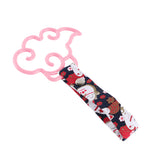 Japanese Cloud-Shaped JDM Tsurikawa Drift Subway Train Bus Handle Strap – Universal Car Interior Hanging Charm, Bosozoku Black Cats Pattern Retro Nylon Strap X1