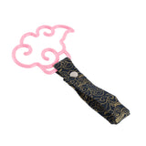 Japanese Cloud-Shaped JDM Tsurikawa Drift Subway Train Bus Handle Strap – Universal Car Interior Hanging Charm, Bosozoku Black Clouds Pattern Retro Nylon Strap X1