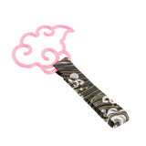 Japanese Cloud-Shaped JDM Tsurikawa Drift Subway Train Bus Handle Strap – Universal Car Interior Hanging Charm, Bosozoku Green Waves Pattern Retro Nylon Strap X1