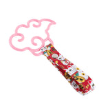 Japanese Cloud-Shaped JDM Tsurikawa Drift Subway Train Bus Handle Strap – Universal Car Interior Hanging Charm, Bosozoku Red Cats Pattern Retro Nylon Strap X1