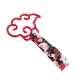 Japanese Cloud-Shaped JDM Tsurikawa Drift Subway Train Bus Handle Strap – Universal Car Interior Hanging Charm, Bosozoku Black Cats Pattern Retro Nylon Strap X1