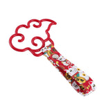 Japanese Cloud-Shaped JDM Tsurikawa Drift Subway Train Bus Handle Strap – Universal Car Interior Hanging Charm, Bosozoku Red Cats Pattern Retro Nylon Strap X1