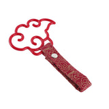 Japanese Cloud-Shaped JDM Tsurikawa Drift Subway Train Bus Handle Strap – Universal Car Interior Hanging Charm, Bosozoku Red Clouds Pattern Retro Nylon Strap X1