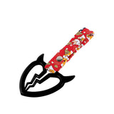 Devil Horns Broken Heart JDM Tsurikawa Drift Subway Train Bus Handle Strap – Universal Car Interior Hanging Charm, Bosozoku Red Dogs Pattern Retro Nylon Strap X1