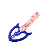 Devil Horns Broken Heart JDM Tsurikawa Drift Subway Train Bus Handle Strap – Universal Car Interior Hanging Charm, Bosozoku Pink Flowers Pattern Retro Nylon Strap X1