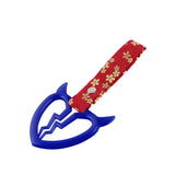 Devil Horns Broken Heart JDM Tsurikawa Drift Subway Train Bus Handle Strap – Universal Car Interior Hanging Charm, Bosozoku Red Flowers Pattern Retro Nylon Strap X1