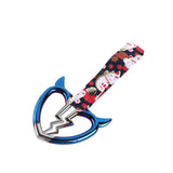 Devil Horns Broken Heart JDM Tsurikawa Drift Subway Train Bus Handle Strap – Universal Car Interior Hanging Charm, Bosozoku Black Cats Pattern Retro Nylon Strap X1