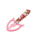 Devil Horns Broken Heart JDM Tsurikawa Drift Subway Train Bus Handle Strap – Universal Car Interior Hanging Charm, Bosozoku Red Cats Pattern Retro Nylon Strap X1