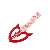 Devil Horns Broken Heart JDM Tsurikawa Drift Subway Train Bus Handle Strap – Universal Car Interior Hanging Charm, Bosozoku Pink Flowers Pattern Retro Nylon Strap X1