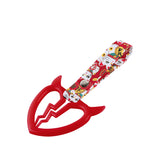 Devil Horns Broken Heart JDM Tsurikawa Drift Subway Train Bus Handle Strap – Universal Car Interior Hanging Charm, Bosozoku Red Cats Pattern Retro Nylon Strap X1