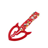 Devil Horns Broken Heart JDM Tsurikawa Drift Subway Train Bus Handle Strap – Universal Car Interior Hanging Charm, Bosozoku Red Dogs Pattern Retro Nylon Strap X1