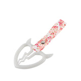 Devil Horns Broken Heart JDM Tsurikawa Drift Subway Train Bus Handle Strap – Universal Car Interior Hanging Charm, Bosozoku Pink Flowers Pattern Retro Nylon Strap X1