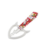 Devil Horns Broken Heart JDM Tsurikawa Drift Subway Train Bus Handle Strap – Universal Car Interior Hanging Charm, Bosozoku Red Cats Pattern Retro Nylon Strap X1