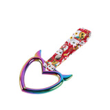 Devil Horns Heart JDM Tsurikawa Drift Subway Train Bus Handle Strap – Universal Car Interior Hanging Charm, Bosozoku Red Cats Pattern Retro Nylon Strap X1