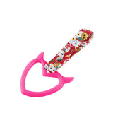 Devil Horns Heart JDM Tsurikawa Drift Subway Train Bus Handle Strap – Universal Car Interior Hanging Charm, Bosozoku Red Cats Pattern Retro Nylon Strap X1