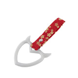 Devil Horns Heart JDM Tsurikawa Drift Subway Train Bus Handle Strap – Universal Car Interior Hanging Charm, Bosozoku Red Flowers Pattern Retro Nylon Strap X1
