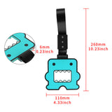 Kawaii Domo Monster Kun JDM Tsurikawa Drift Subway Train Bus Handle Strap – Universal Car Interior Hanging Charm, Black Nylon X1