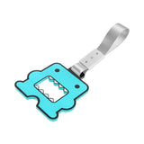 Kawaii Domo Monster Kun JDM Tsurikawa Drift Subway Train Bus Handle Strap – Universal Car Interior Hanging Charm, Silver Nylon X1