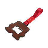 Kawaii Domo Monster Kun JDM Tsurikawa Drift Subway Train Bus Handle Strap – Universal Car Interior Hanging Charm, Red Nylon X1